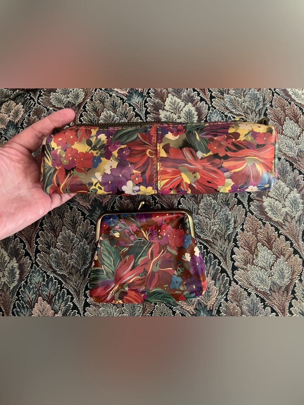 Patricia Nash floral coin purse and pouch